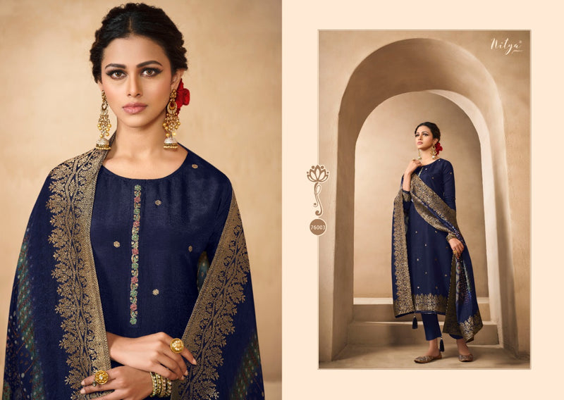 Lt Nitya Vol 176 Dola Jacquard Heavy Designer Wedding Wear Salwar Suits