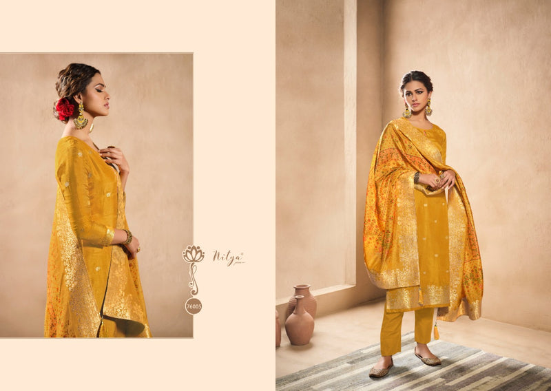 Lt Nitya Vol 176 Dola Jacquard Heavy Designer Wedding Wear Salwar Suits