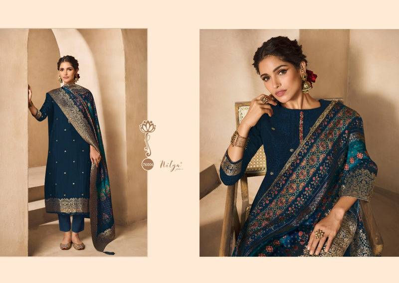 Lt Nitya Vol 176 Dola Jacquard Heavy Designer Wedding Wear Salwar Suits
