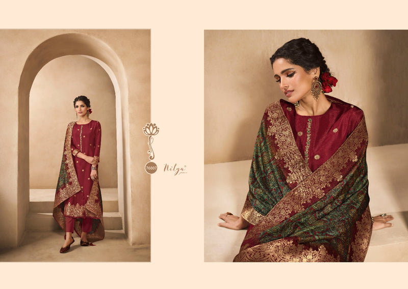 Lt Nitya Vol 176 Dola Jacquard Heavy Designer Wedding Wear Salwar Suits