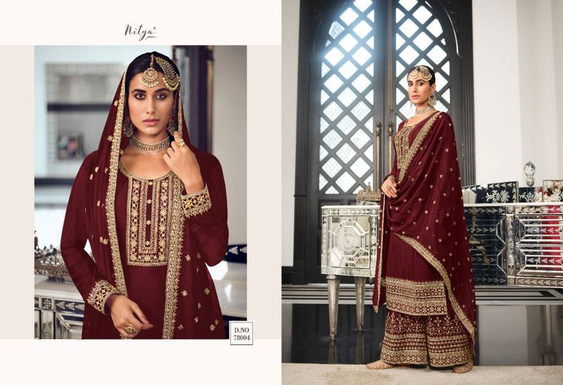 Lt Nitya Vol 178 Fancy Designer Embroidered Wedding Wear Salwar Kameez