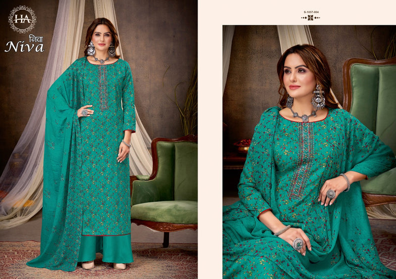 Harshit Fashion Niva Lawn Cotton With Printed Work Stylish Designer Fancy Salwar Kameez