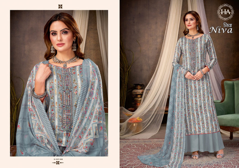 Harshit Fashion Niva Lawn Cotton With Printed Work Stylish Designer Fancy Salwar Kameez