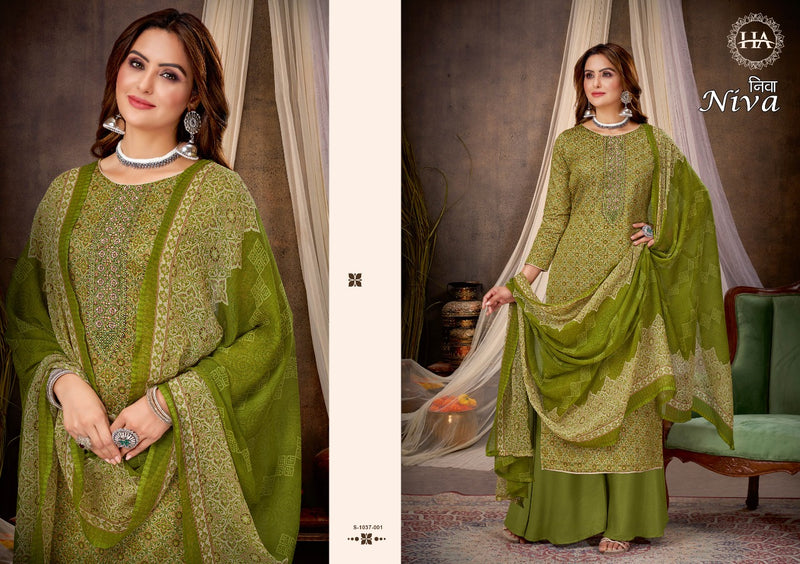 Harshit Fashion Niva Lawn Cotton With Printed Work Stylish Designer Fancy Salwar Kameez