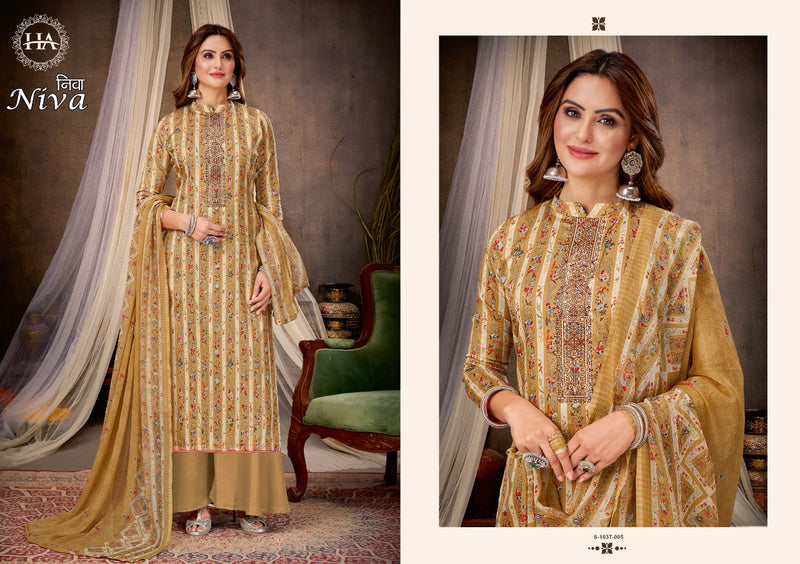 Harshit Fashion Niva Lawn Cotton With Printed Work Stylish Designer Fancy Salwar Kameez