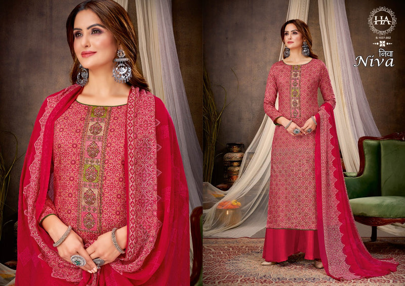 Harshit Fashion Niva Lawn Cotton With Printed Work Stylish Designer Fancy Salwar Kameez
