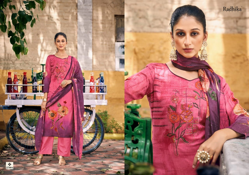 Radhika Fashion Noor Jam Cotton With Heavy Embroidery Work Stylish Designer Casual Look Salwar Kameez