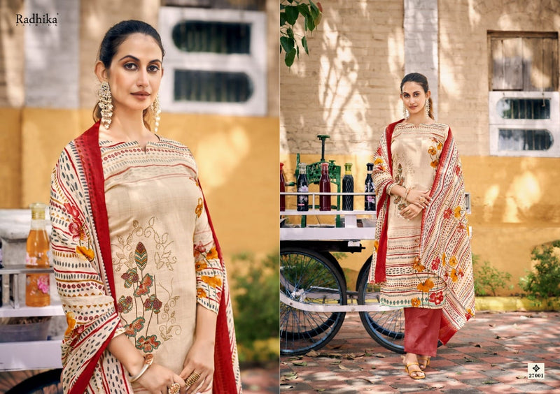 Radhika Fashion Noor Jam Cotton With Heavy Embroidery Work Stylish Designer Casual Look Salwar Kameez