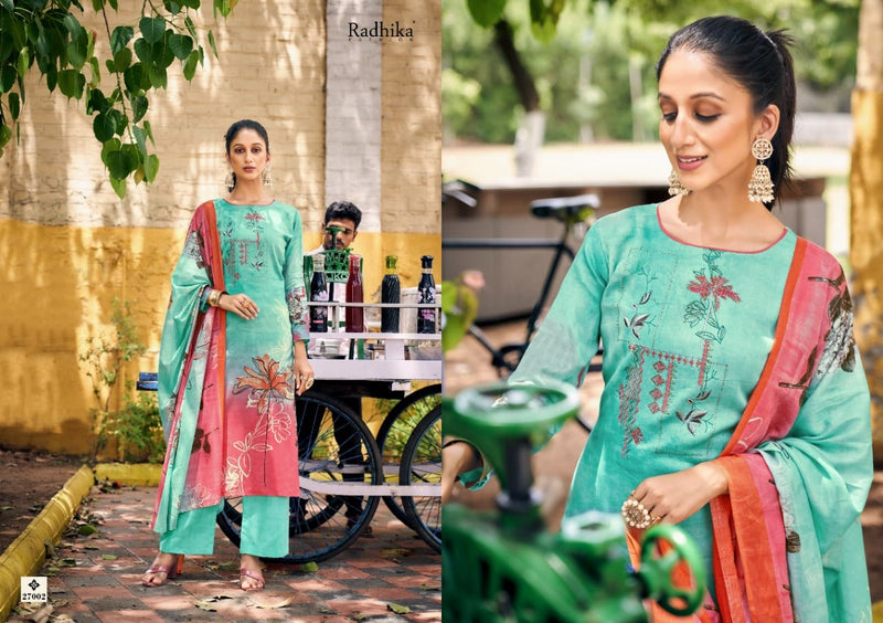 Radhika Fashion Noor Jam Cotton With Heavy Embroidery Work Stylish Designer Casual Look Salwar Kameez