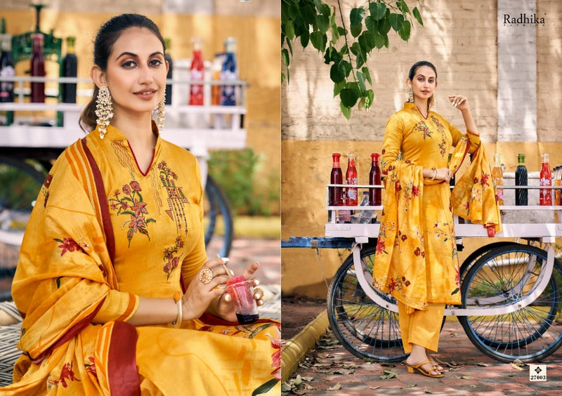 Radhika Fashion Noor Jam Cotton With Heavy Embroidery Work Stylish Designer Casual Look Salwar Kameez