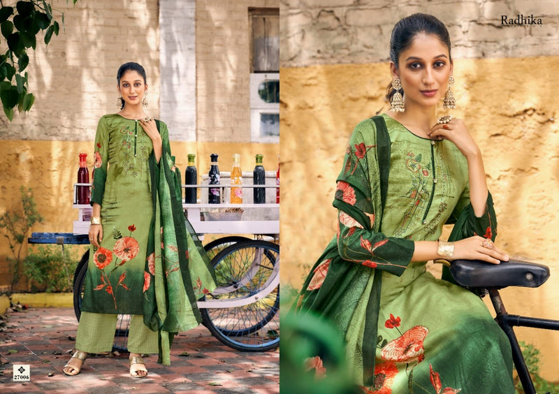 Radhika Fashion Noor Jam Cotton With Heavy Embroidery Work Stylish Designer Casual Look Salwar Kameez