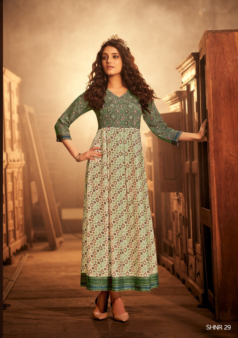 Shichi Noor Collection Muslin Causal Wear Kurti