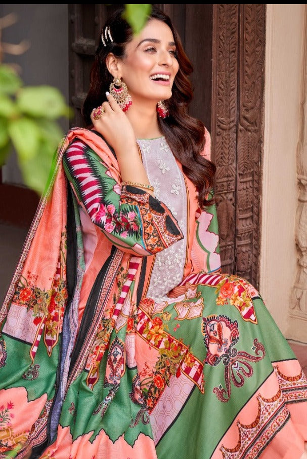 Noorie Art Noor E Ishq Jam Satin Digital Printed Party Wear Salwar Kameez With Embroidery Work