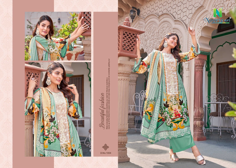 Noorie Art Noor E Ishq Jam Satin Digital Printed Party Wear Salwar Kameez With Embroidery Work