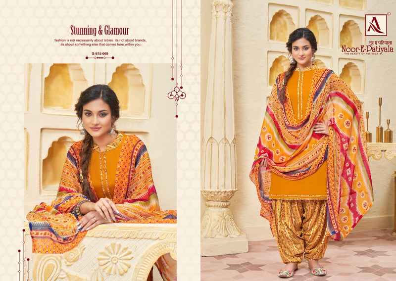 Alok Suits Noor E Patiyala Jam Cotton Patiyala Style Printed Party Wear Salwar Suits