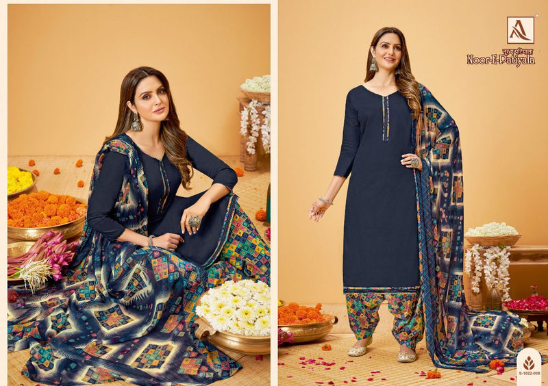 Alok Suit Dno Noor 01 To 08 Jam Solid With Heavy Embroidery Stylish Designer Printed Salwar Suit