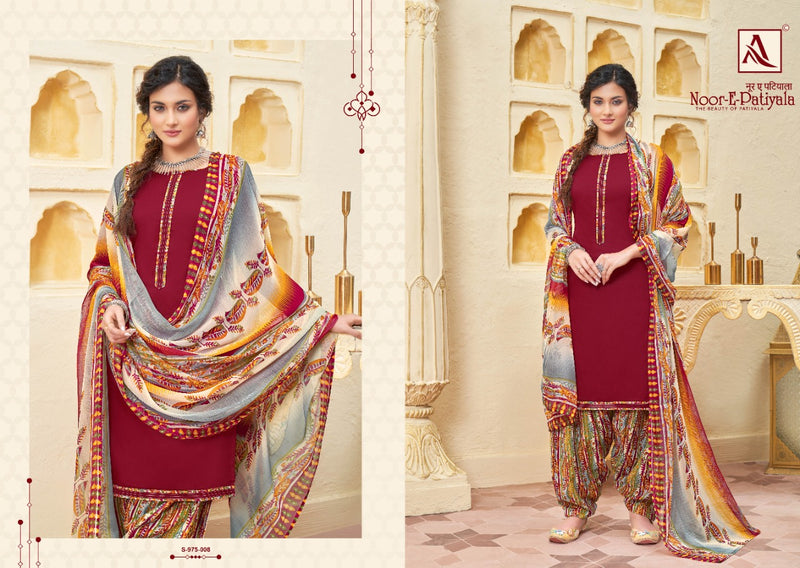 Alok Suits Noor E Patiyala Jam Cotton Patiyala Style Printed Party Wear Salwar Suits