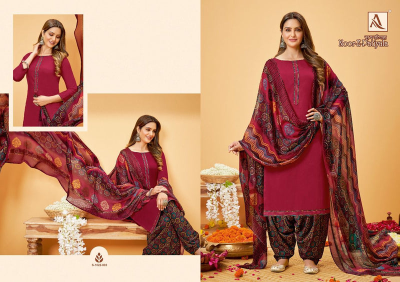Alok Suit Dno Noor 01 To 08 Jam Solid With Heavy Embroidery Stylish Designer Printed Salwar Suit