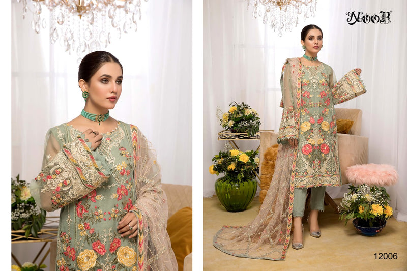 NOOR GUZARISH VOL 3 GEORGETTE PAKISTANI SUITS WHOLESALER DEALER SURAT