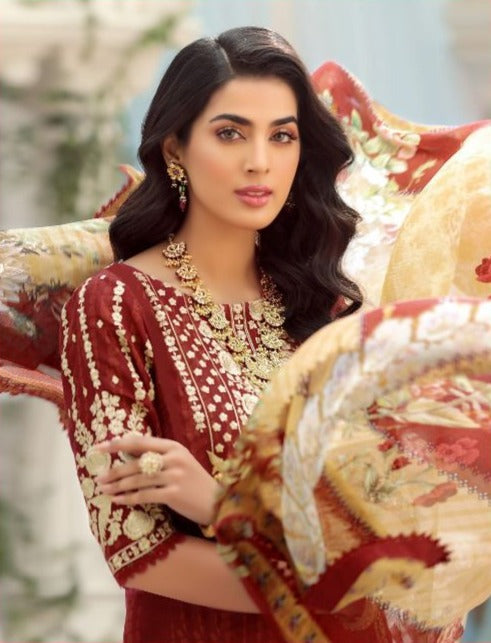 Shree Fabs Noor Saadia Asad Vol 4 Cotton Embroidered Party Wear Salwar Kameez