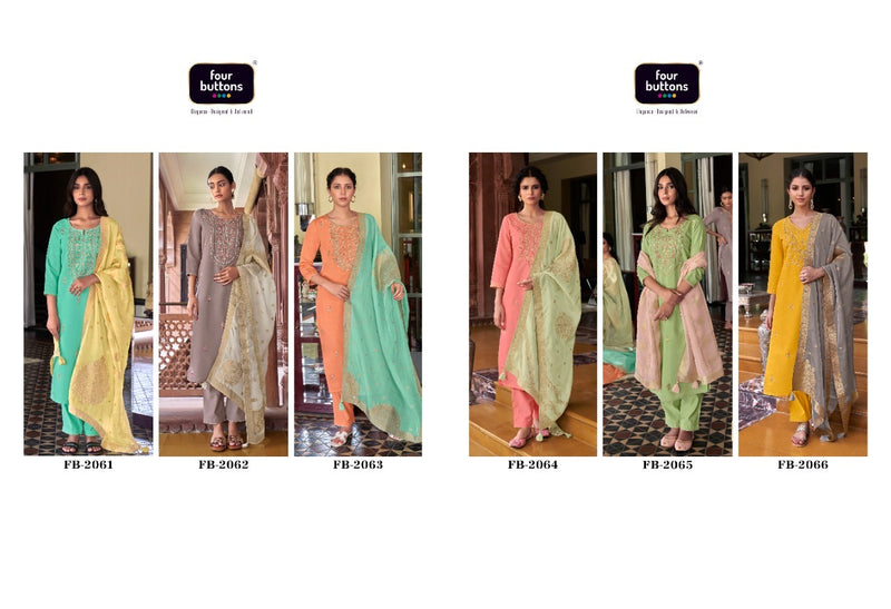 Four Buttons Noor Vol 2 Viscose With Beautiful Embroidery Work Stylish Designer Casual Look Fancy Kurti