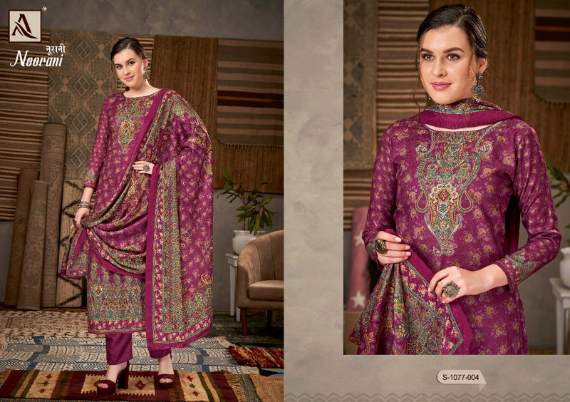 Alok Suit Noorani Pashmina With Fancy Work Stylish Designer Festive wear Salwar Suit