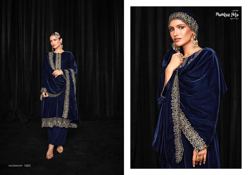 Mumtaz Arts Nooraniyat Velvet With Beautiful Embroidery Work Stylish Designer Festive Wear Salwar Kameez