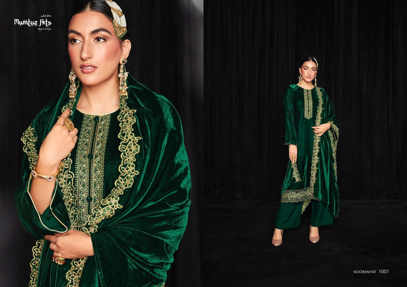 Mumtaz Arts Nooraniyat Velvet With Beautiful Embroidery Work Stylish Designer Festive Wear Salwar Kameez