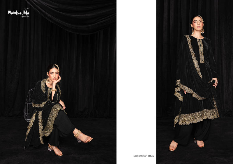 Mumtaz Arts Nooraniyat Velvet With Beautiful Embroidery Work Stylish Designer Festive Wear Salwar Kameez