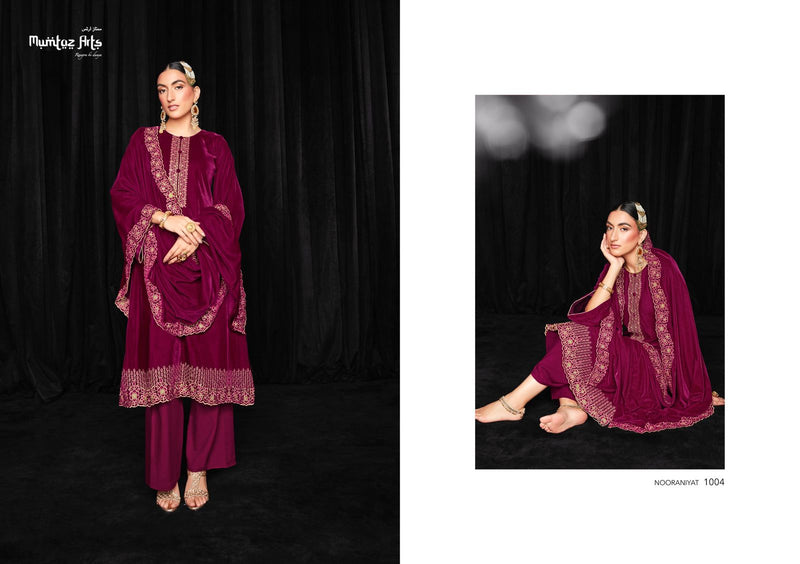 Mumtaz Arts Nooraniyat Velvet With Beautiful Embroidery Work Stylish Designer Festive Wear Salwar Kameez
