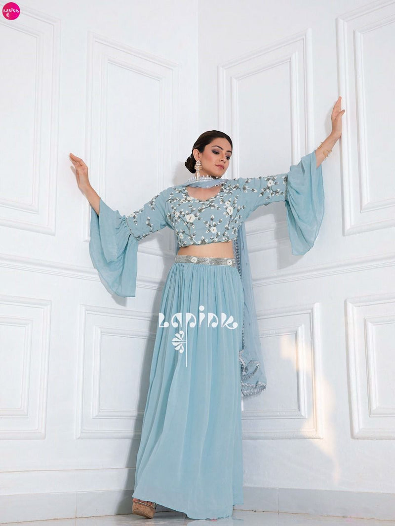 LA Pink Lifestyle Noor Vol 2 Muslin Designer Wedding Wear Suits With  Skirt
