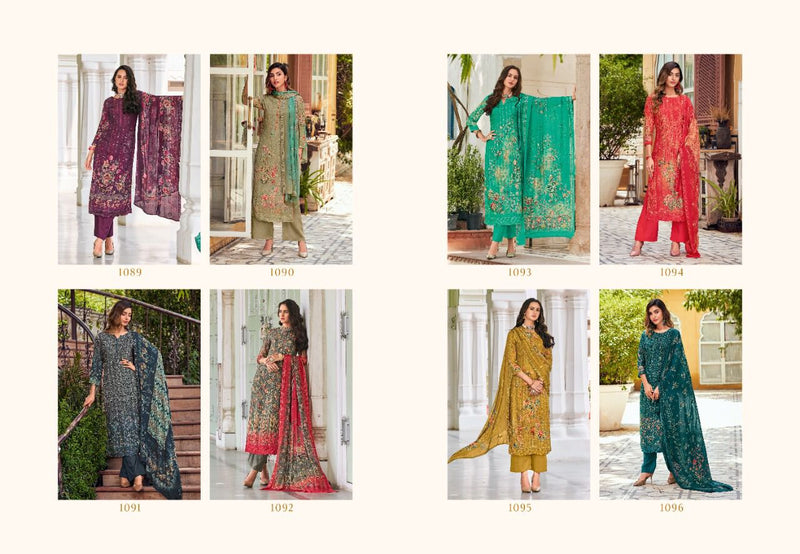 Simar Glossy Noura Muslin Viscose Printed With Embroidery Work stylish Designer Salwar Suit