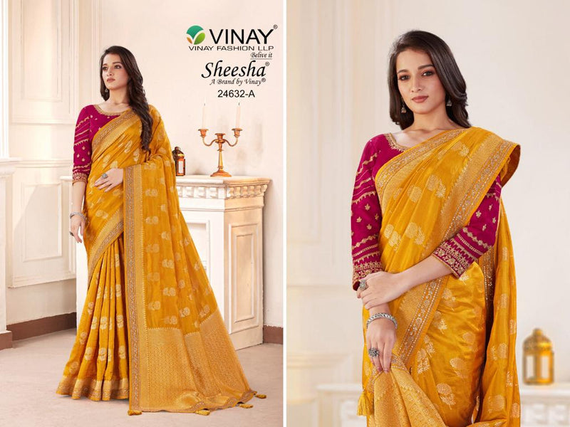 Vinay Fashion Ns 24632 Pure Viscose Beautiful Heavy Party Wear Sarees