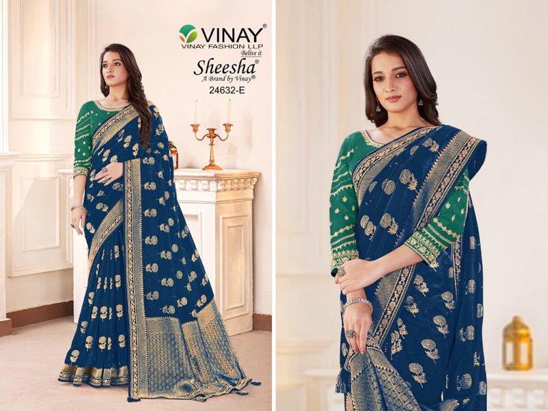 Vinay Fashion Ns 24632 Pure Viscose Beautiful Heavy Party Wear Sarees