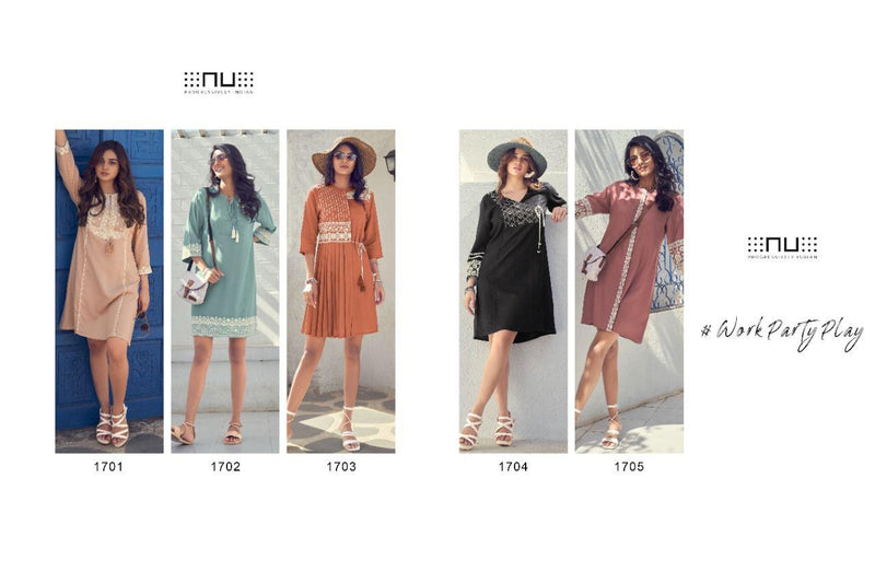NU Progressively Indian Vol 17 Rayon Fancy Stylish Party Wear Kurtis