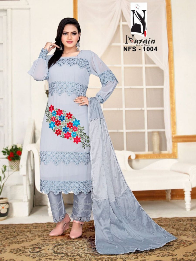 Nurain Nfs 1004 Georgette Party Wear  Salwar Suit