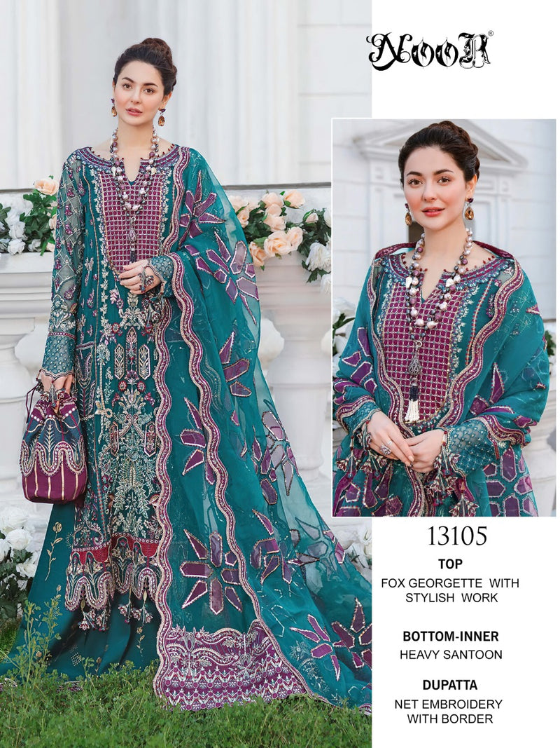 Noor Nureh Georgette Embroidered Pakistani Style Heavy Party Wear Salwar Kameez