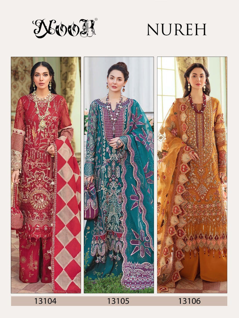 Noor Nureh Georgette Embroidered Pakistani Style Heavy Party Wear Salwar Kameez