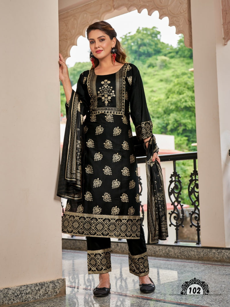 Banwery Fashion Nykaa Rayon With Foil Printed Work Stylish Designer Festive Wear Fancy Look Kurti
