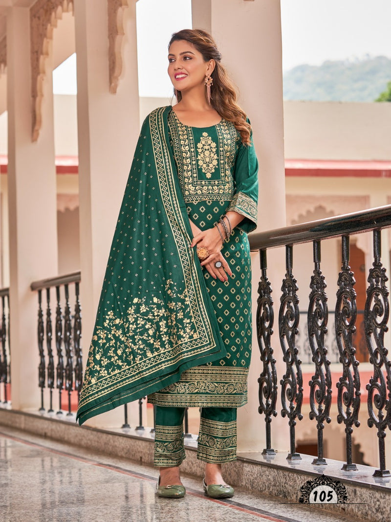 Banwery Fashion Nykaa Rayon With Foil Printed Work Stylish Designer Festive Wear Fancy Look Kurti