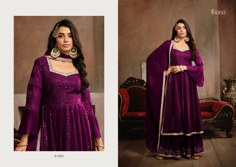 Fiona Nyra Georgette With Heavy Embroidery Work Stylish Designer Party Wear Fancy Kurti