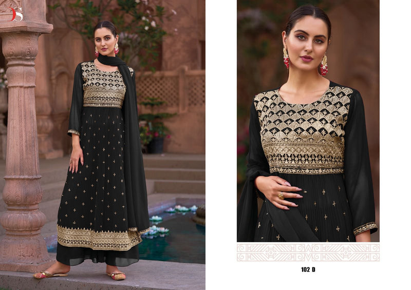 Deepsy Suits Naira Georgette Crush Heavy Embroidery Fancy Designer Partywear Salwar Kameez