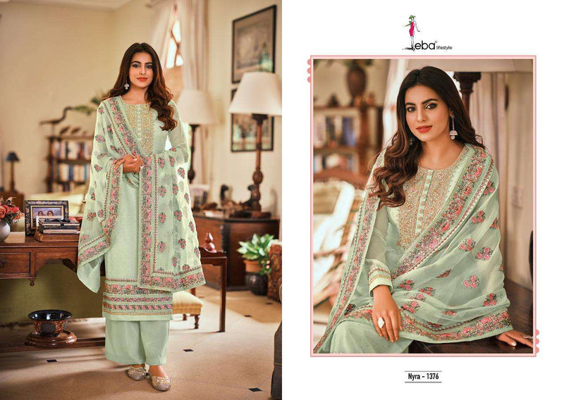 Eba Lifestyle  Nyra Vol 4 Stylish Embroidery Designer Wear Salwar Kameez