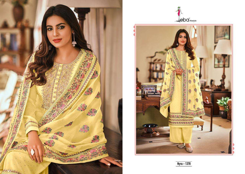 Eba Lifestyle  Nyra Vol 4 Stylish Embroidery Designer Wear Salwar Kameez