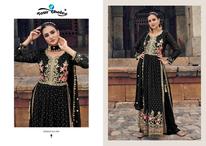 Your Choice Nysa Georgette With Heavy Embroidery Work Stylish Designer Wedding Wear Casual Look Long Kurti