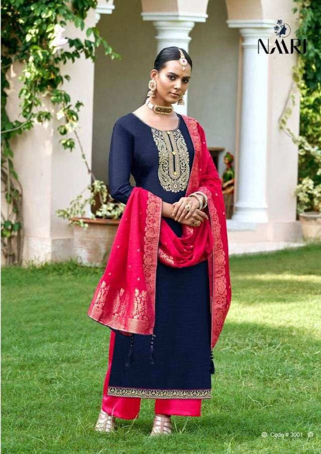 Naari Izara Parampara Silk With Sequence Jari Work Salwar Kameez