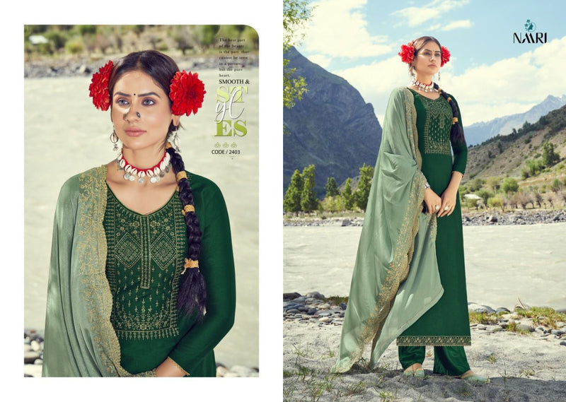 Naari Zarin Banzara Silk With Barik Multi Work Salwar Suit