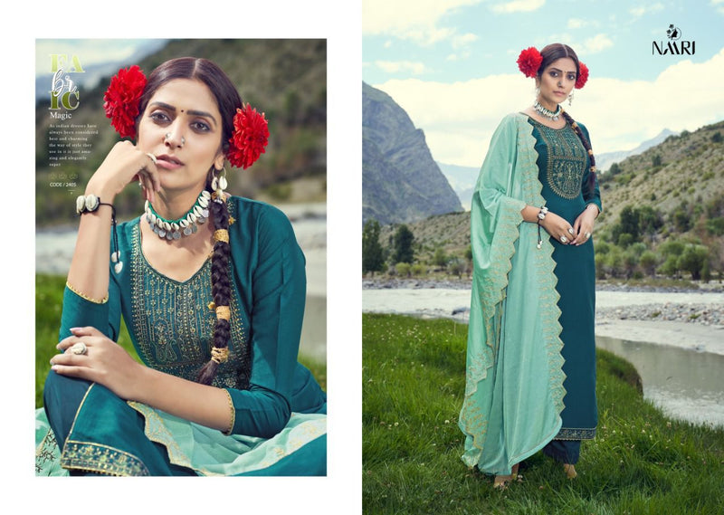 Naari Zarin Banzara Silk With Barik Multi Work Salwar Suit