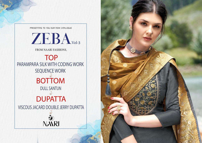Naari Zeba Vol 3 Parampara Silk With Sequence With Coding Work