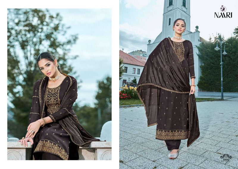 Naari Zuri Parampara Silk Heavy Embroidery Diamond Work Salwar Suit